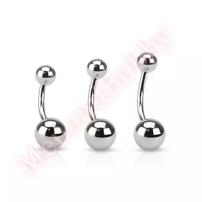 3 X 316L Surgical Steel Belly Button Navel Bar Rings Body Piercing Jewellery • $2.99