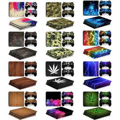 $10.22 • Buy Skin Cover Decal For Playstation PS4 Pro Console +2 Controller Sticker 12 Styles