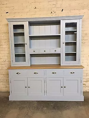 New 6' Glazed Welsh Painted Kitchen Dresser. Can Be Made Any Size Or Colour! • £2745