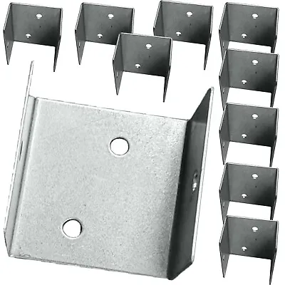 £5.99 • Buy Fence Panel Clip Trellis Brackets Secure Steel U Clip For 35mm To 54mm Fence