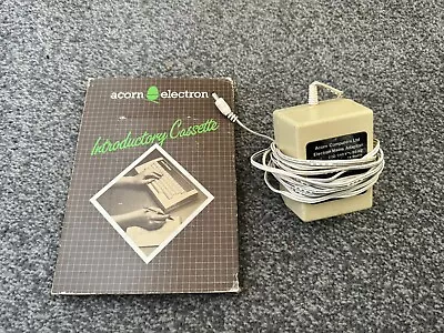 Acorn Electron Introductory Cassette & Power Supply PSU - Untested • £29.95