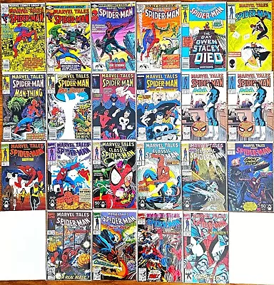 Lot Of 22 Comics MARVEL TALES Featuring SPIDER-MAN Punisher Ghost Rider Morbius • $16.50