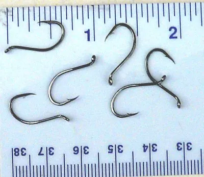 100 Matzuo 113010 (413014) Black Chrome Octopus Fish Fishing Hooks Size 6 • $10.49