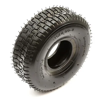 Tyre 11x4.00-4 4 Ply Chevron Turf Tread Fits 4  Inch Wheel Garden Lawn Tractor • £10.99