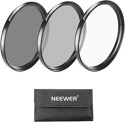 $22.99 • Buy 40.5MM Lens Filter Kit(UV+CPL+ND4) With Filter Pouch For Sony A6000 NEX Series