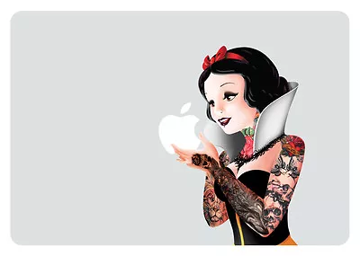 SW004 Tattoo Snow White Eating Apple Macbook Decal Fits 13 Inch • $9.95