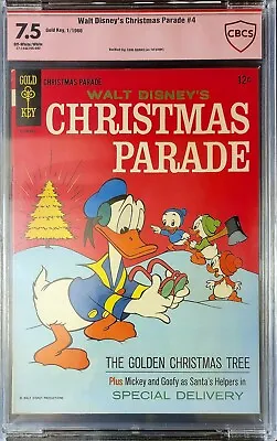 CBCS GRADED CARL BARKS SIGNED 1966 Walt Disney's CHRISTMAS PARADE #4 AUTHENTIC! • $799.99