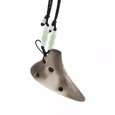 6 Hole Retro Ocarina Tone C Flute Instrument Necklace For Beginner Kids Gift • $6.96