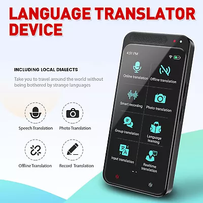 Z6 Accurate Offline Translator Business Travel Photo Record Translator New • $75.43