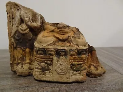 Antique Mongolian Tibetan Buddhist Clay Tsa Tsa  Fragment • $32.99