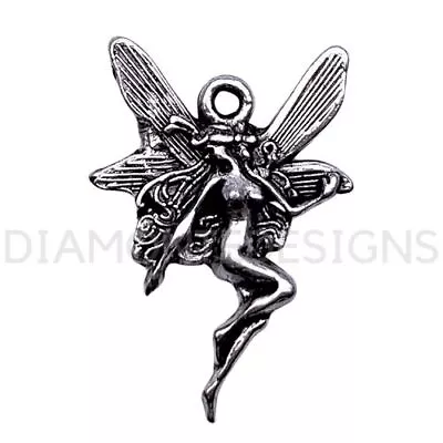 Tibetan Silver 22mm Fairy Angel Charms / Pendants Jewellery Craft Beading UK • £2.19