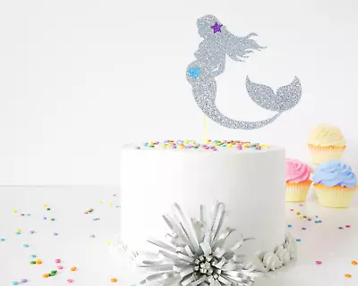 Mermaid Baby Shower Cake Topper Pregnant Mermaid Under The Sea Baby Shower • $14.99