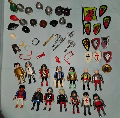 Play Mobile Vintage Knights & Pirate Figures And Accessories Lot • $19.99