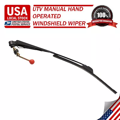 UTV Manual Hand Operated Windshield Wiper Rubber Blade Universal Replacement Kit • $12.99