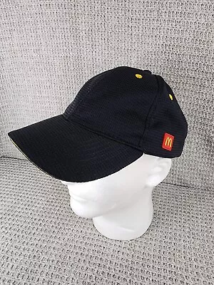 McDonalds Crew Hat Employee Work Fast Food Logo Apparel Snap Back Baseball Cap • $15
