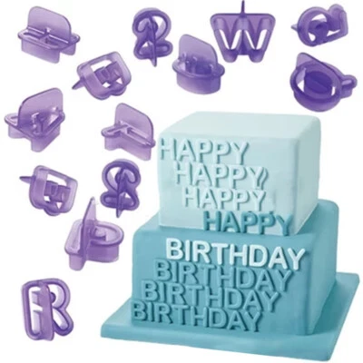 $2.68 • Buy 40pc/set English Letter Number Alphabet Cutter Number Cookie Cutter Fondant .l8