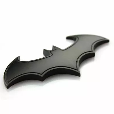 3D Black Chrome Badge Emblem Batman Logo Decal Car Decor Sticker Car Accessories • $1.99