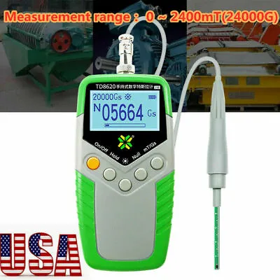 $69.35 • Buy Hand-held Digital Gauss Meter TD8620 Magnetometer Surface Magnetic Field Tester