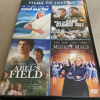 Abel's Field / The Might Macs / Soul Surfer / When The Game Stands Tall (DVD) + • $4.99