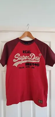 Superdry Boys Vintage Logo T-Shirt Red • £10