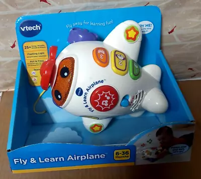 Vtech Pull Along Play And Learn Aeroplane With Miusic Light & Sounds New • $21.95