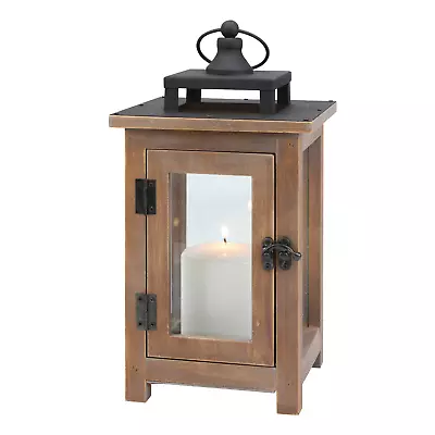 Better Homes & Gardens Medium Decorative Wood And Metal Lantern Candle Holder • $17.95