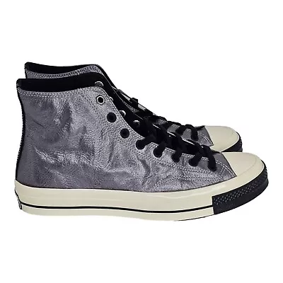 Converse Chuck 70 Flight School Leather High Top Metal Black Mens 12 165049c New • $74.97