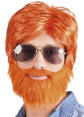 Mens Leprechaun Ginger Wig And Beard Set • £22.49