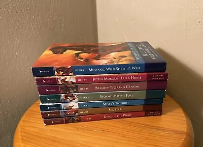 Lot Of 7 Misty Of Chincoteague Books By Marguerite Henry Scholastic Paperback • $28