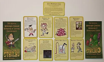 Cthulhu Munchkin Cursed Demo Promo Card Lot Monstrous Heritage Mi-Go Mind Switch • $48.98