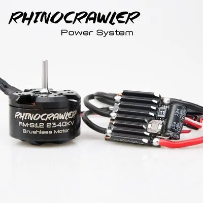 RhinoESC RC AM32 Crawler RM-S12 40A Brushless Motor For SCX10 Traxxas TRX-4 MOA • $49.99