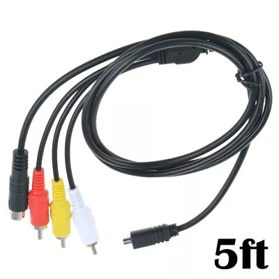 5ft AV A/V Video Audio TV Cable Cord For Sony Handycam Camcorder VMC-15 FS 15FS • $4.95