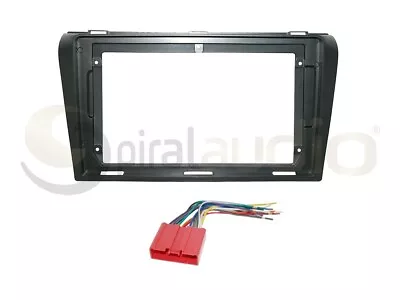 MAZDA 3 2004-2009 Dash Kit For 9-INCH Aftermarket Radio + Wire Harness MA94 • $29.99