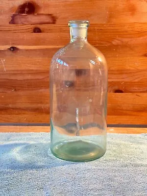 Whitall Tatum Co. 12  Apothecarey Clear Glass Bottle Millville NJ WT Antique • $125