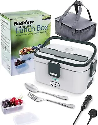 Buddew Electric Lunch Box 70W Food Heater 3 In 1 12V/24V/110-230V Portable Lunc • £38.92