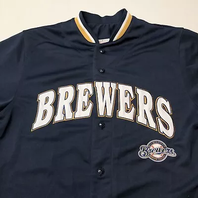 Milwaukee Brewers MLB Geoff Jenkins #5 Stitched Jersey Size Medium • $0.99