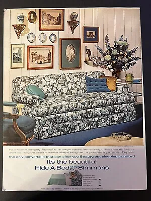 Vtg Simmons Hide A Bed Ad Maker Of The World Famous Beautyrest Mattress • $16.99