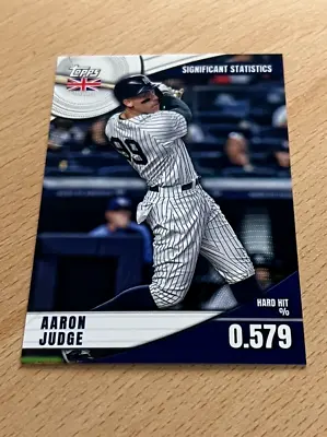 AARON JUDGE 2022 Topps UK Edition SIGNIFICANT STATIS INSERT SS-15 YANKEES • £3.50