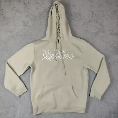 Young And Reckless Hoodie Tan Men’s Size Extra Large XL Long Sleeve Fleece Shirt • $8.95