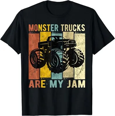 Monster Trucks Are My Jam Vintage Retro Monster Truck T Shirt Men Women Kid NEW • $10.99