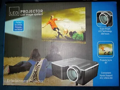 TV UC28+ LED Projector Media Player LCD Full HD 1080P Mini Video Player 320x240P • $45