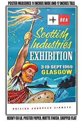 11x17 POSTER - 1959 BEA Scottish Industries Exhibition Glasgow • $16.16