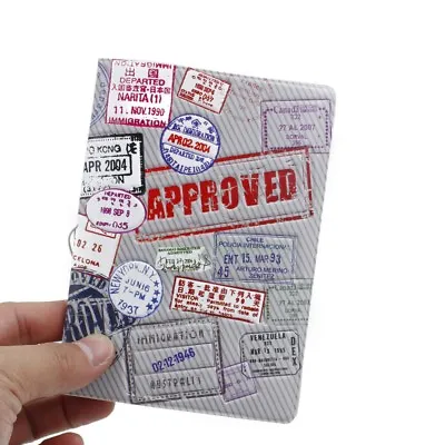 Travel Visa Approved 3D Passport Holder Protect Cover Trip ID Card Document Case • $8.99