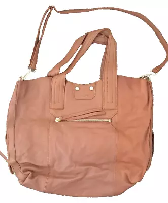 Topshop Tan Soft Leather Tote  Handbag • £15