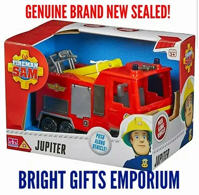 Fireman Sam JUPITER Push Along Firetruck Fire Truck Toy Boy Girl Birthday NEW • $99.97