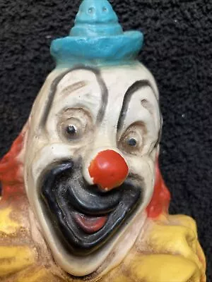 Universal Statuary Corp 1966 Clown With 7 Star Kick Ball Statue 17.5” Tall • $45.99