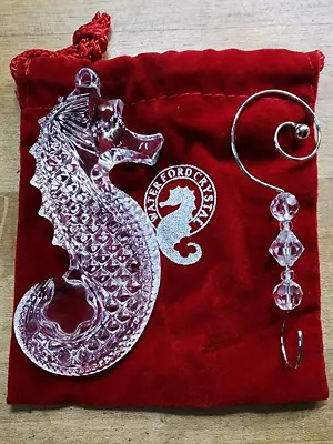 $24.99 • Buy Waterford Seahorse 2007 Crystal Ornament With Enhancer - No Box