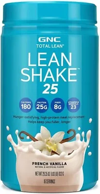 GNC Total Lean Lean Shake 25 Hunger Satisfying Shake - French Vanilla 1.83 Lb • $56.99