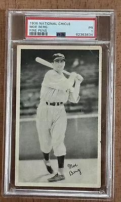 1936 R313 Fine Pen  Moe Berg PSA 1 • $245