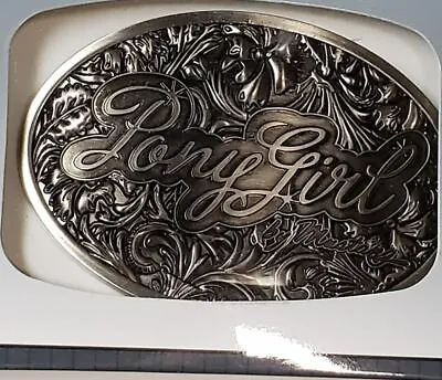 Ford Mustang Pony Girl Ladies Metal Belt Buckle  Spec Cast USA Not Made Anymore! • $17.55